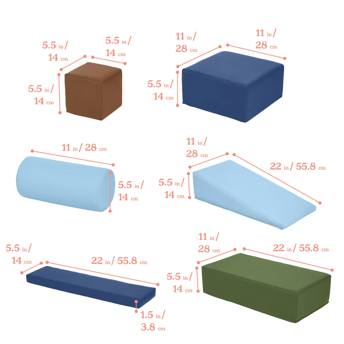 SoftZone Soft Builder Blocks Set of 16件 建築積木套裝