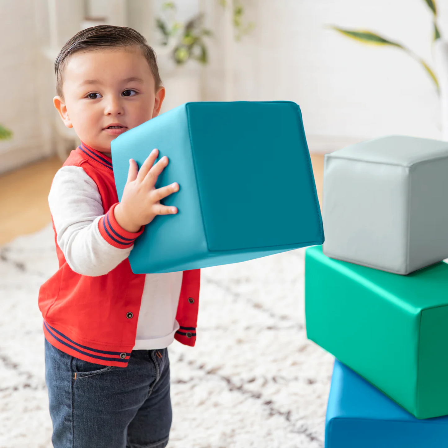 ECR4KIDS Large Foam Building Blocks, 7-Piece 軟包大積木7件套