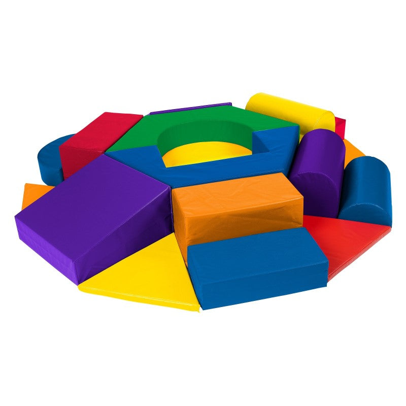 SoftZone Climb and Crawl Complex Wheel Playset 221x221x30cm 攀爬與爬行 軟巨輪 攀爬設備套裝