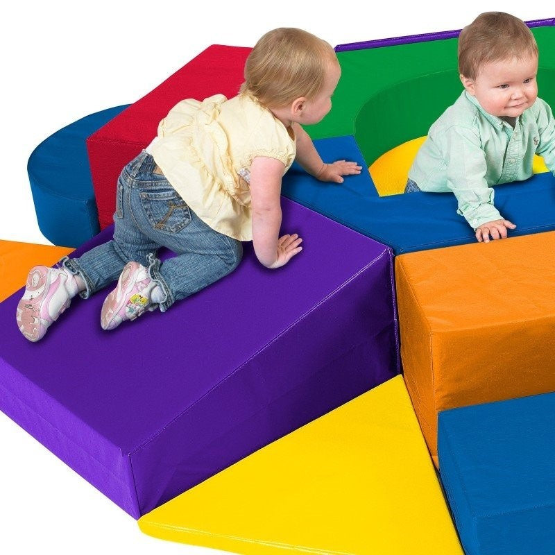 SoftZone Climb and Crawl Complex Wheel Playset 221x221x30cm 攀爬與爬行 軟巨輪 攀爬設備套裝