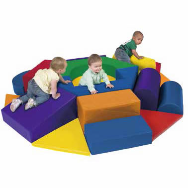 SoftZone Climb and Crawl Complex Wheel Playset 221x221x30cm 攀爬與爬行 軟巨輪 攀爬設備套裝