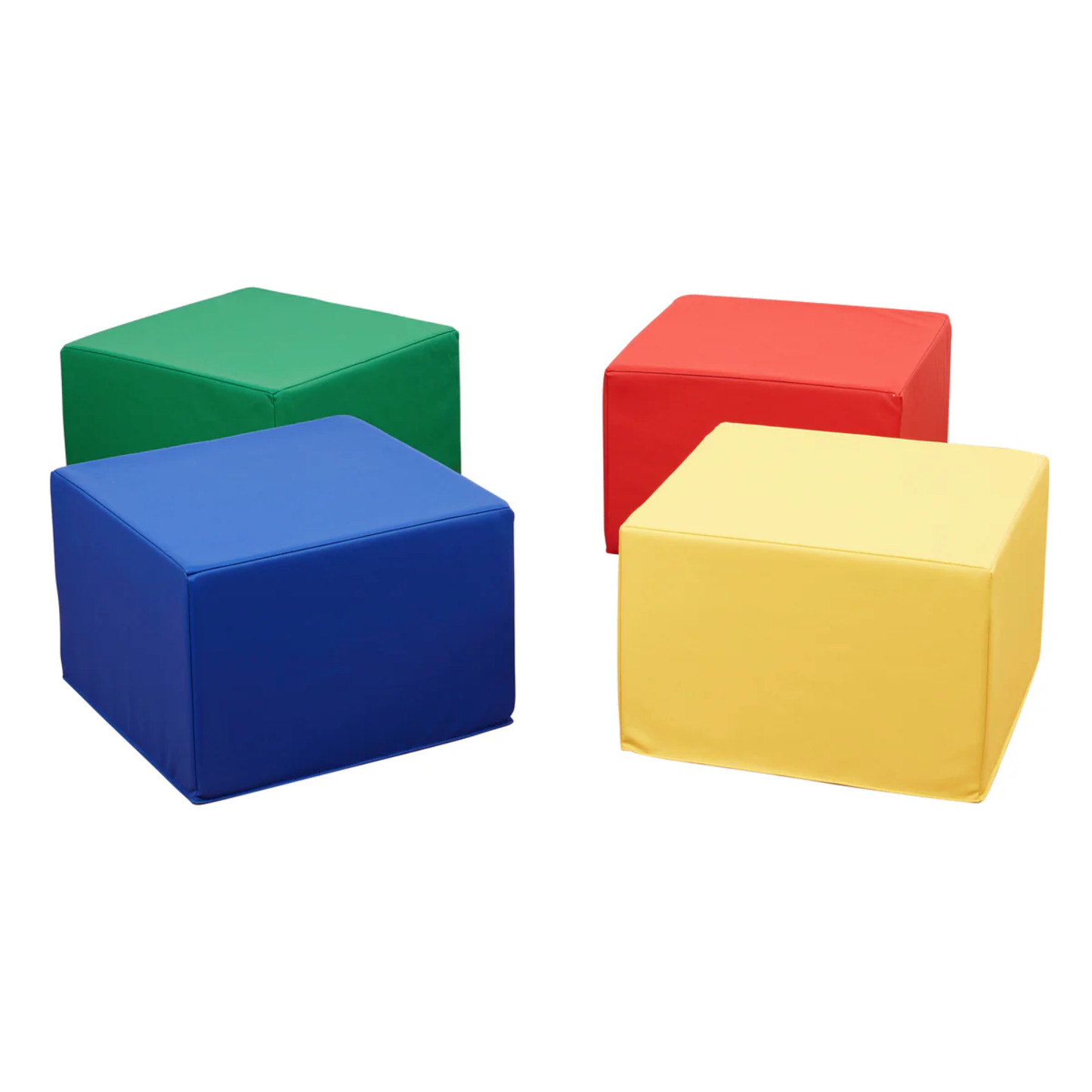ECR4KIDS Square Foam Ottoman Seating Set, 4-Piece 正方沙發凳4件套
