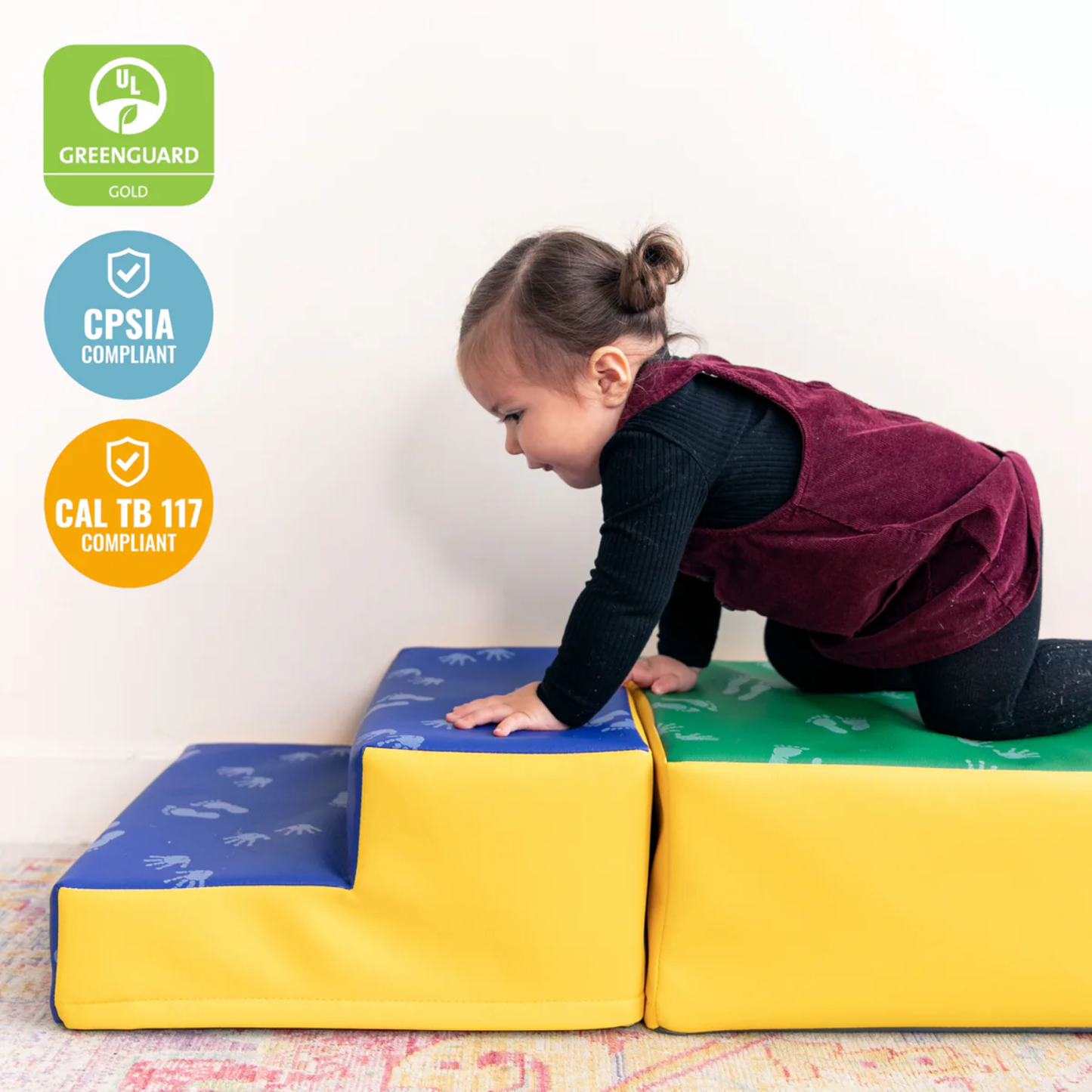 ECR4KIDS Junior Little Me Climb Crawl and Slide, 3-Piece 幼兒攀爬滑坡組合