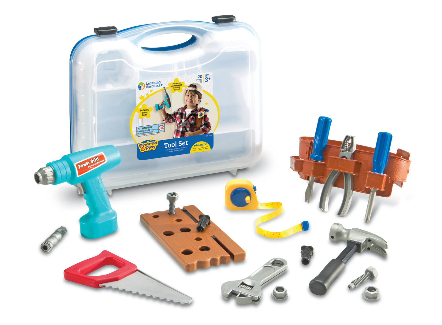  Learning Resources Pretend & Play Work Belt Tool Set