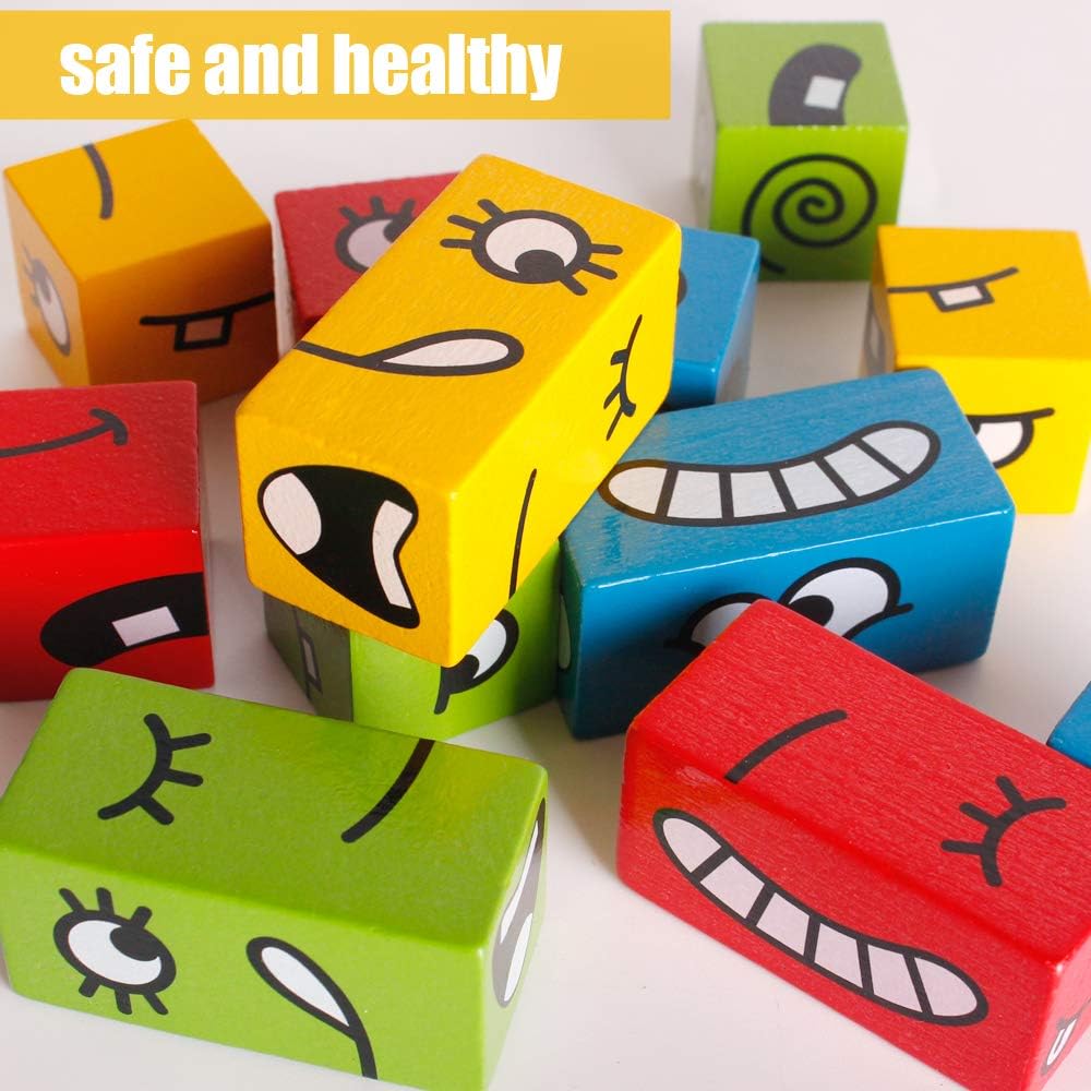 Expression Blocks Expression Puzzle Building Blocks Flip & Match Game 表情積木配對遊戲 – MY ...