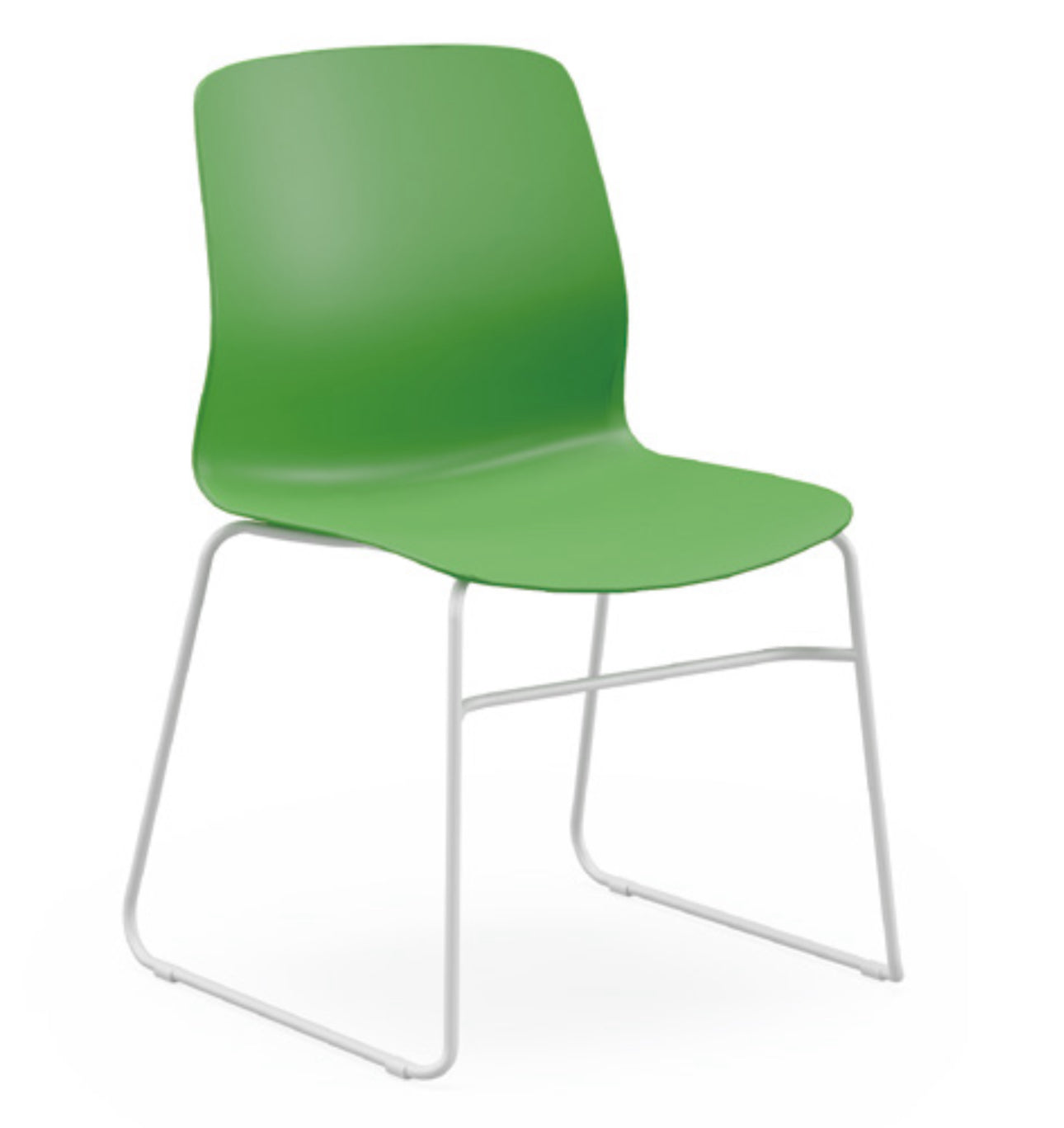 KC Lightweight Premium Plastic Chairs with Metal Frame Stacking Chair