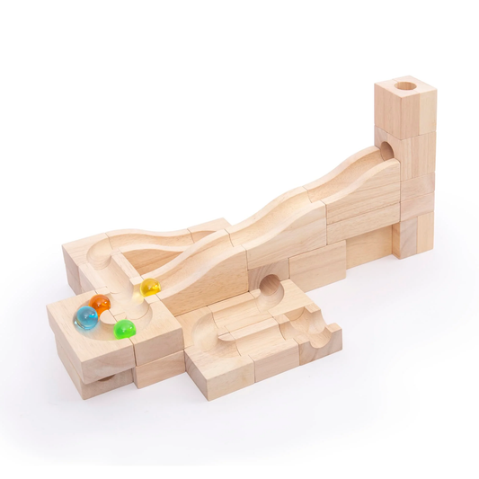 Guidecraft Unit Block Marble Run - 40 pc. set