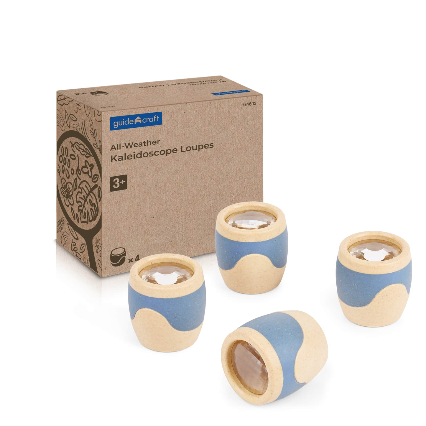 Guidecraft All-Weather Kaleidoscope Loupes - Set of 4