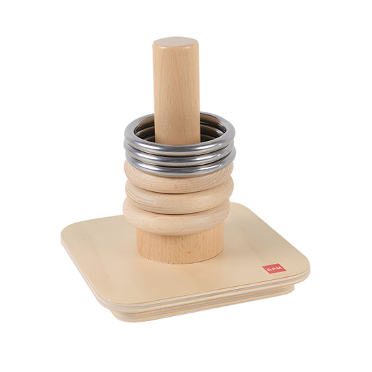 GAM MONTESSORI RINGS ON VERTICAL DOWEL