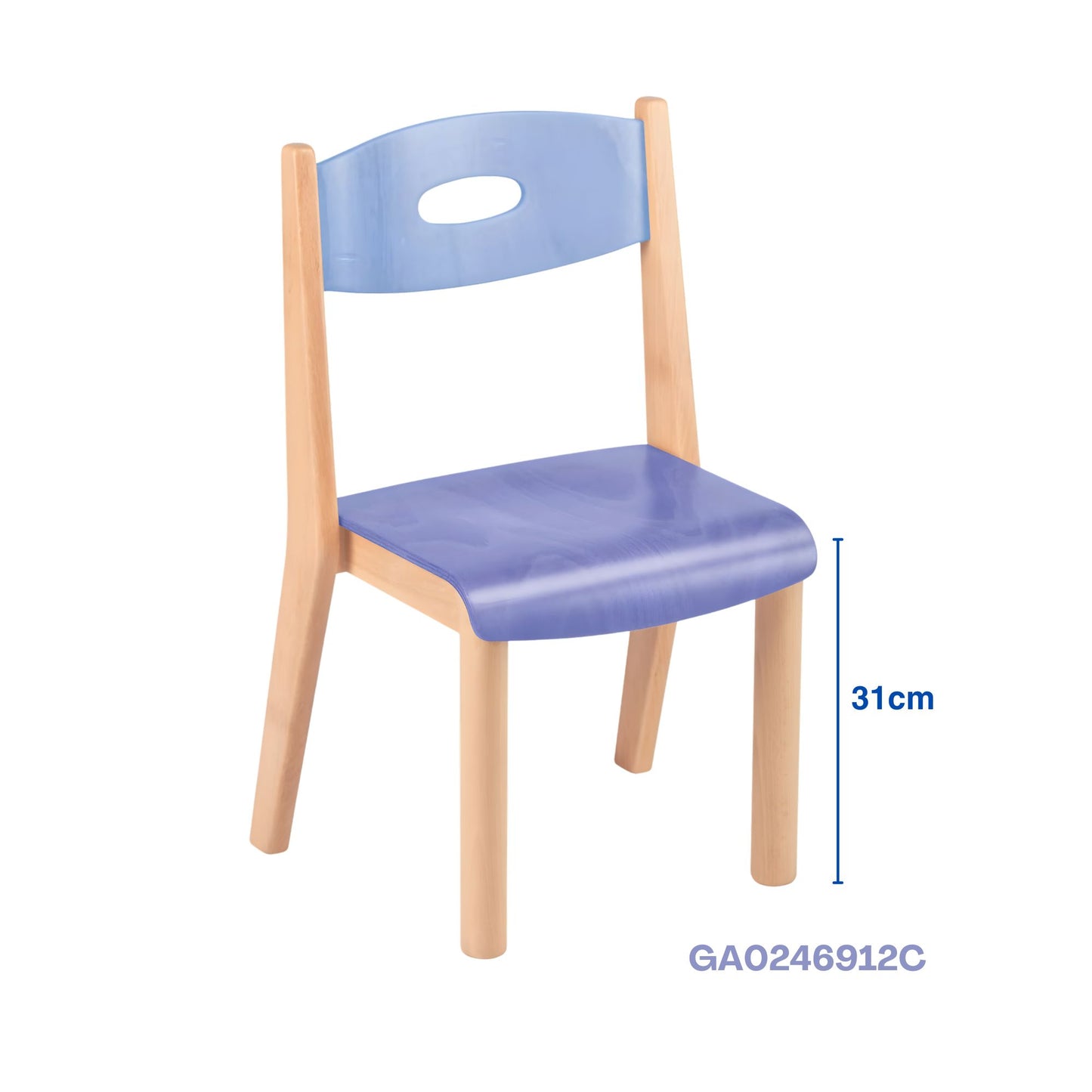 GAM Stackable Beech Wood Chair Seat Height 31cm 坐高 可堆疊櫸木椅 AMI Approval