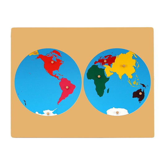 Kindermatic Montessori Puzzle Map of World Part 蒙特梭利 世界地圖