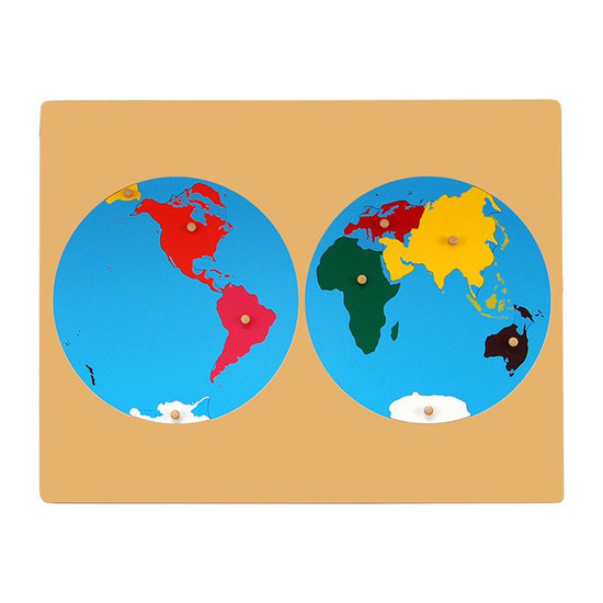 Kindermatic Montessori Puzzle Map of World Part 蒙特梭利 世界地圖 – MY SCHOOL BUS