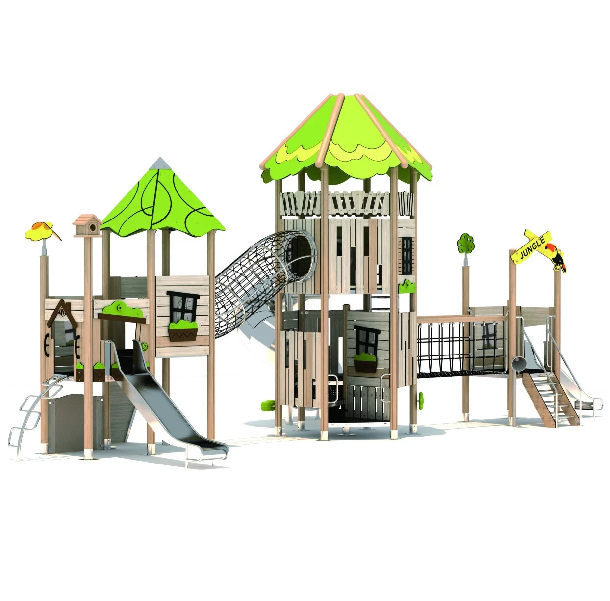 Playgrounds Structures Outdoor Play Worlds Jungle 1 遊樂場設施組合