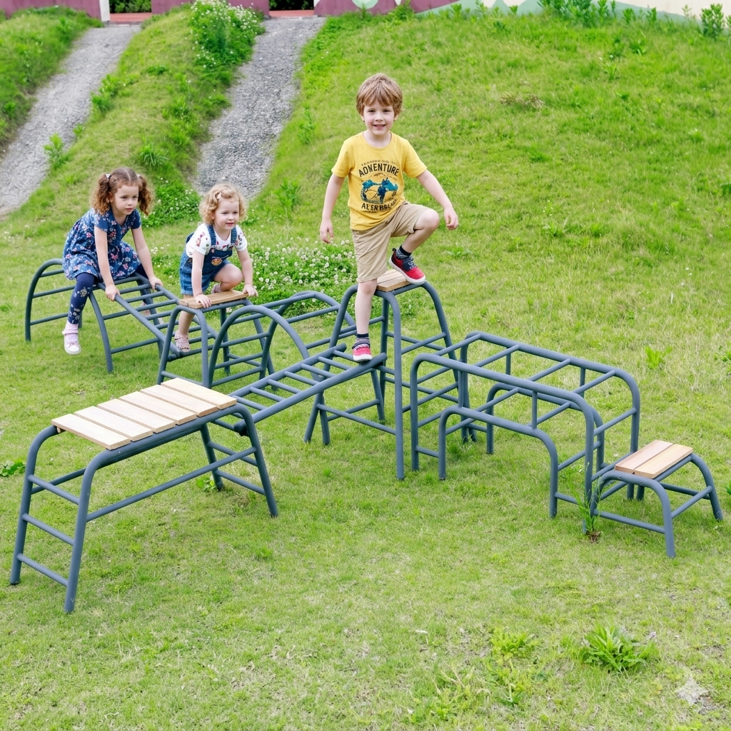 Vivaio Outdoor Obstacle Courses Trestle Set for Kindergarten 專業幼兒戶外體能障礙訓練套裝