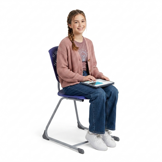 Stackable Ergonomic Sled Chair 42x40x72cm Seat Hight 45cm 座高 人體工學雪橇椅 可堆疊活動課室椅 MOQ 20 最少起訂量20張