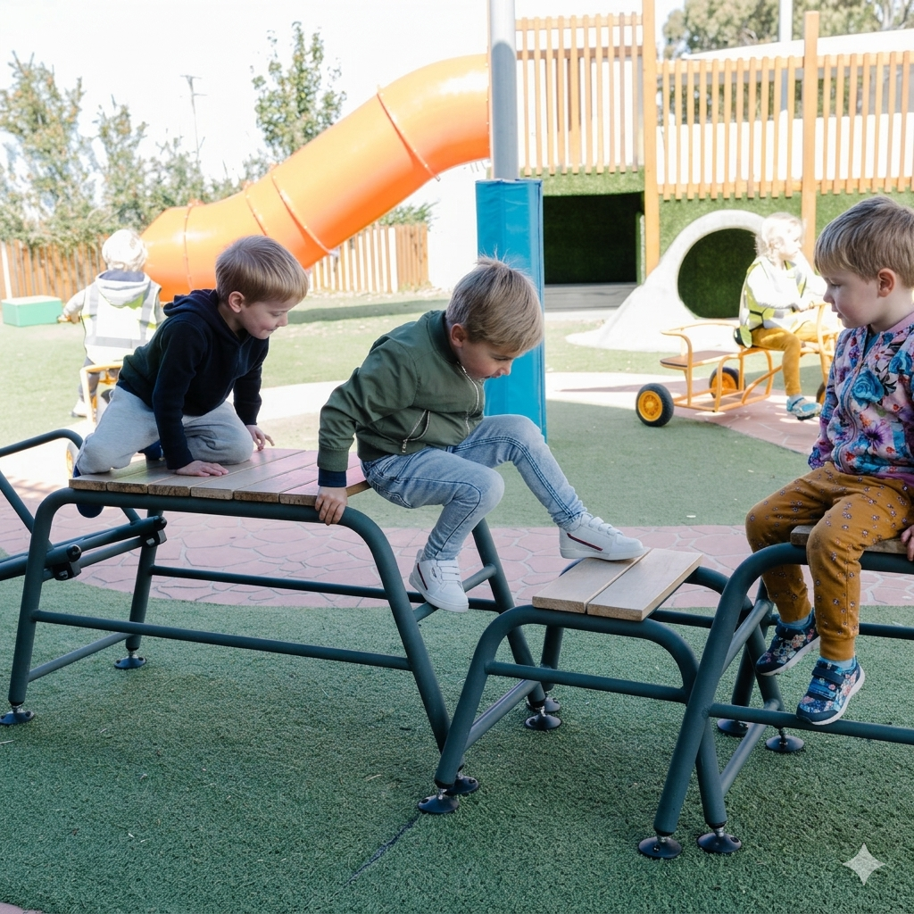 Vivaio Outdoor Obstacle Courses Trestle Set for Kindergarten 專業幼兒戶外體能障礙訓練套裝