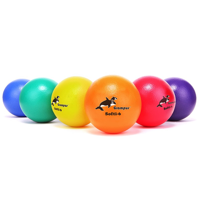 Grampus Softi Dodgyball Set of 6 超柔軟躲避球 6個套裝