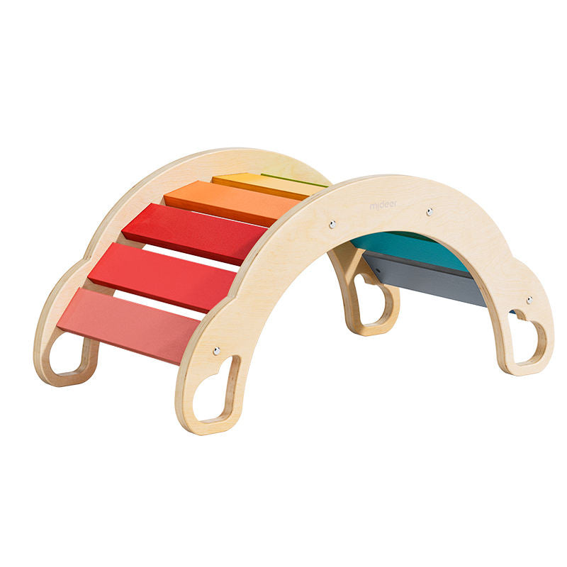 Rainbow Wooden Climber 彩虹木製攀爬架