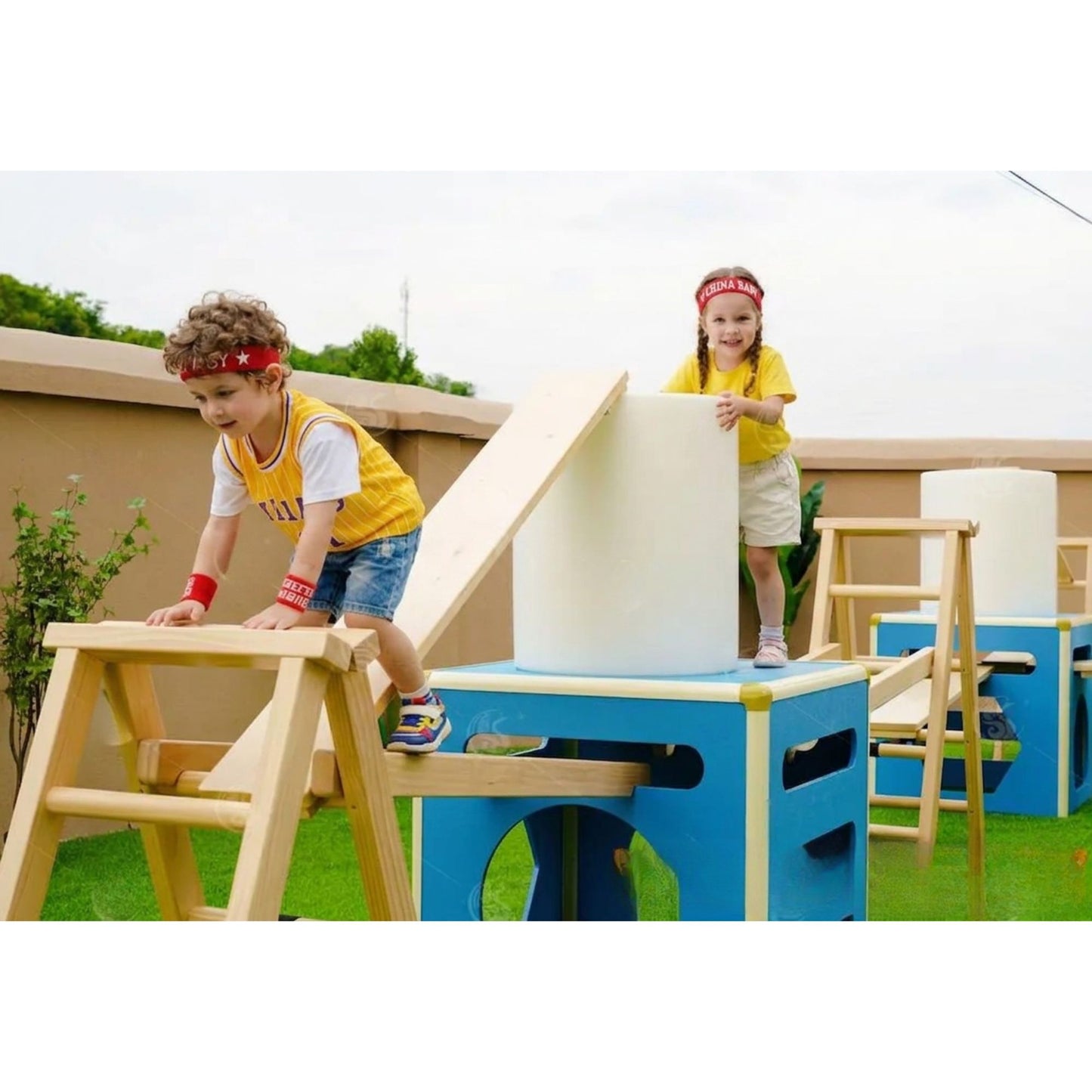 Premium Modular Outdoor Adventure Obstacle Course Set  戶外攀爬平衝訓練套裝