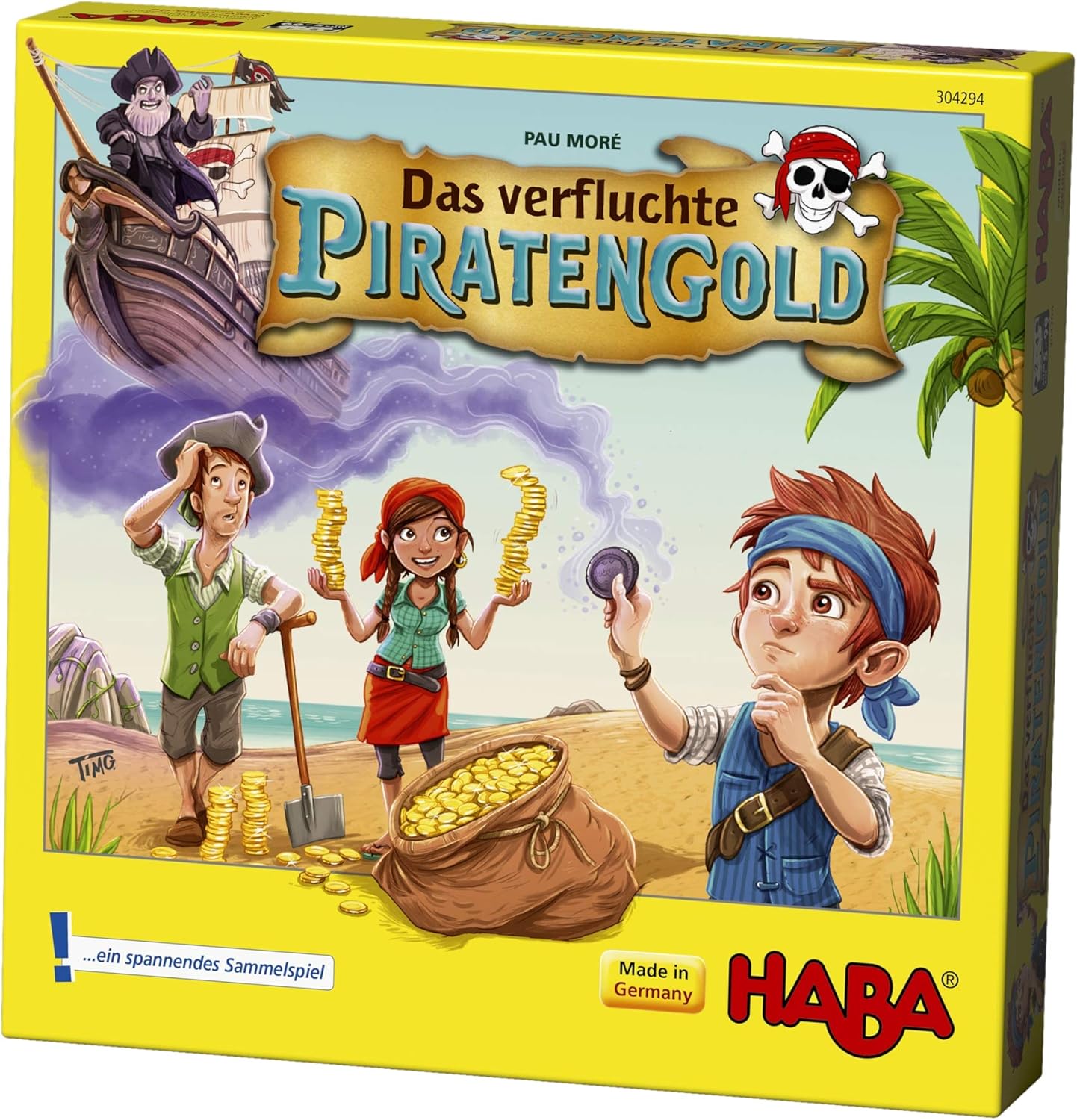 Haba 304294 The Curse of the Pirate Gold Strategy Game 小海盜的黃金詛咒 策略遊戲