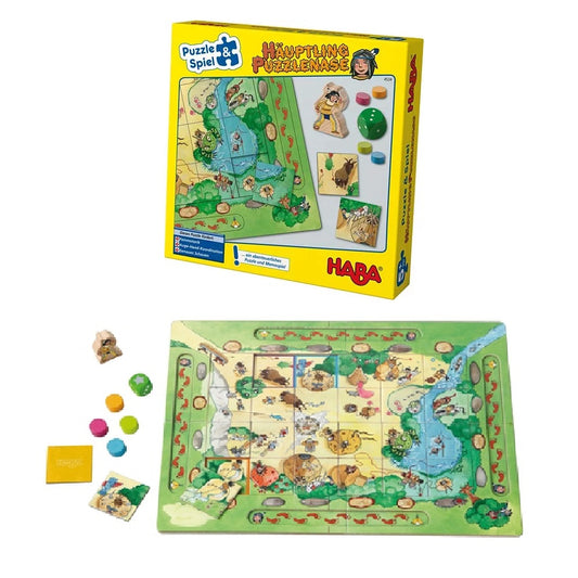 Haba 4534 Chief "PUZZLE NOSE" Memory Game 印第安酋長 配對記憶遊戲