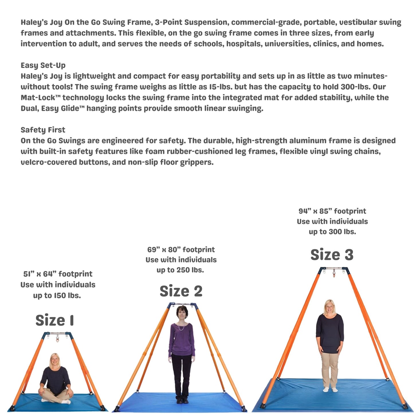Haley's Joy Swing Frame 3-Point Suspension Size 1  便攜式秋千架 – 1號 (3點懸掛系統)