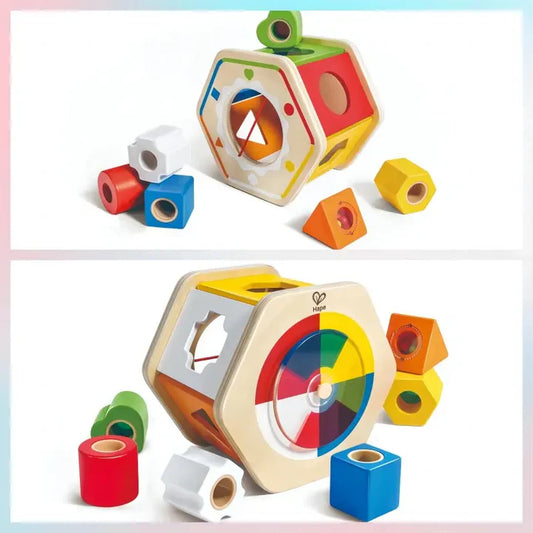 Hape Wooden Wonder Shape Sorter 多彩分類積木盒