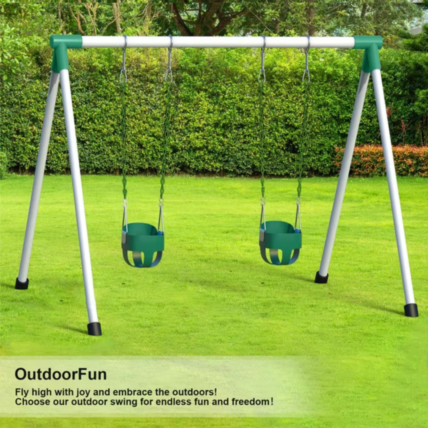 High-Back Full Bucket Toddler Swing CPC Safety Approval Max Weight 100KG 兒童全包圍高背防夾手吊籃鞦韆