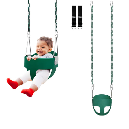 High-Back Full Bucket Toddler Swing CPC Safety Approval Max Weight 100KG 兒童全包圍高背防夾手吊籃鞦韆