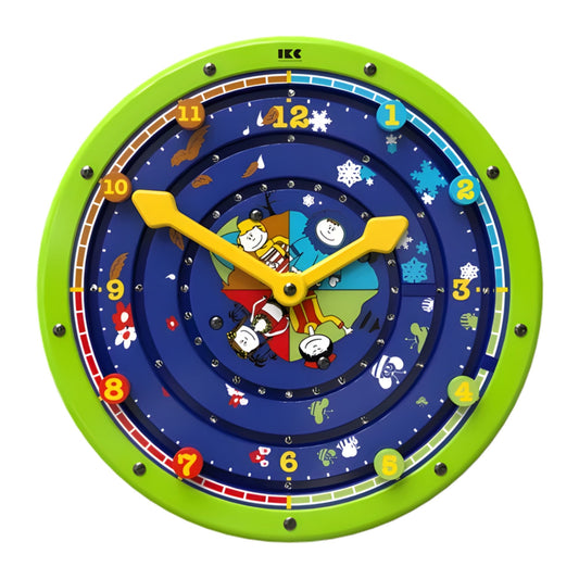 Wall Game Clock Around with Wall Mounting Panel 時間轉轉盤牆上遊戲板 包含裝牆底板