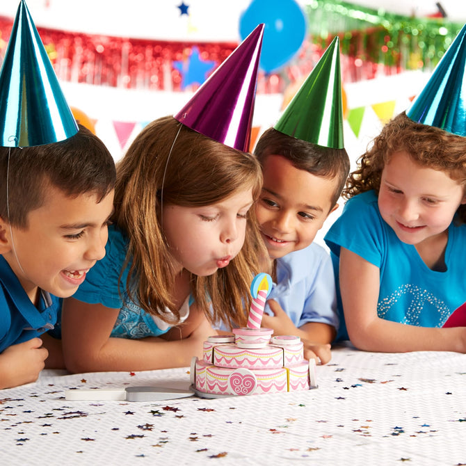 Melissa and Doug Triple-Layer Party Cake - Wooden Play Food