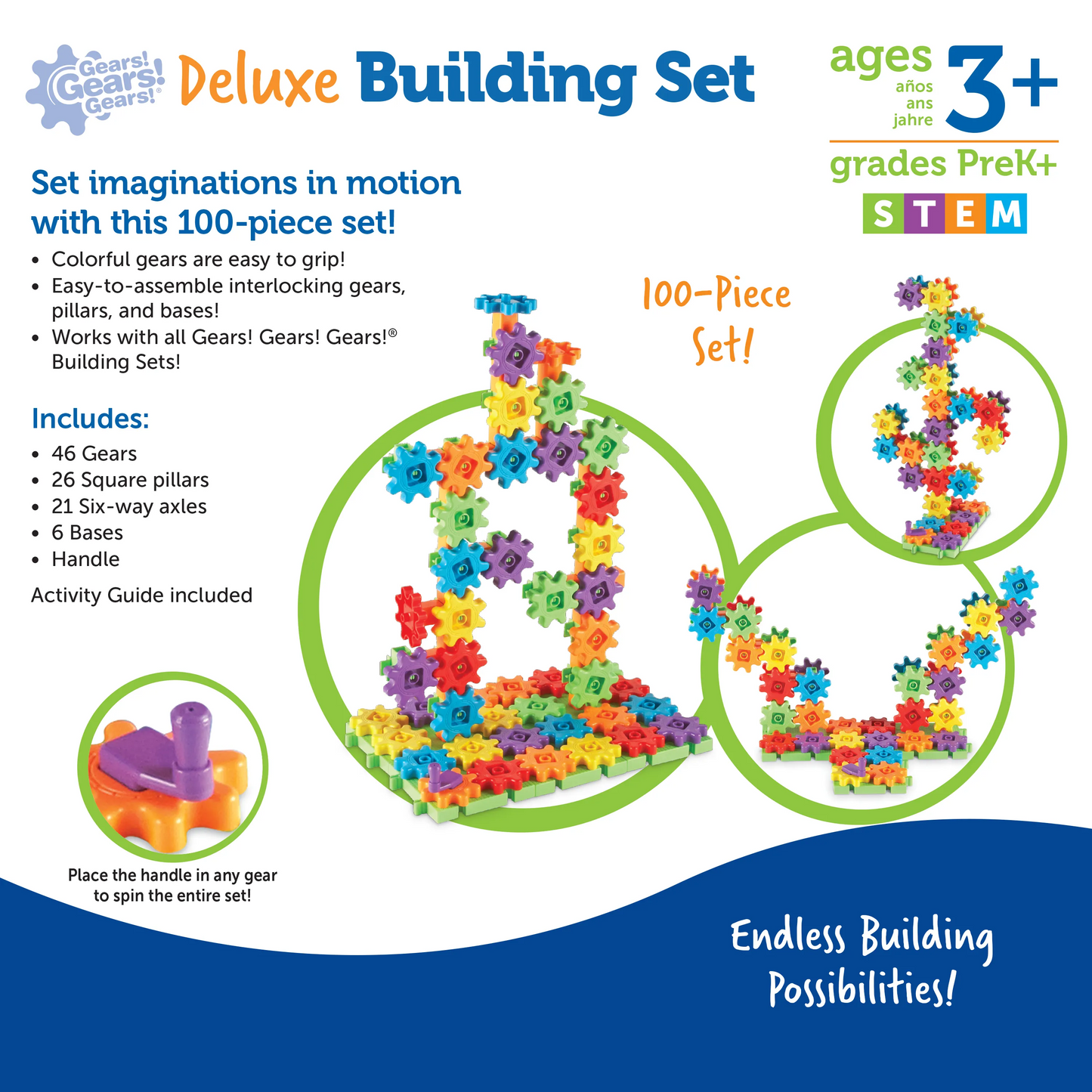 Learning Resources Gears! Gears! Gears!® Deluxe Building Set
Item