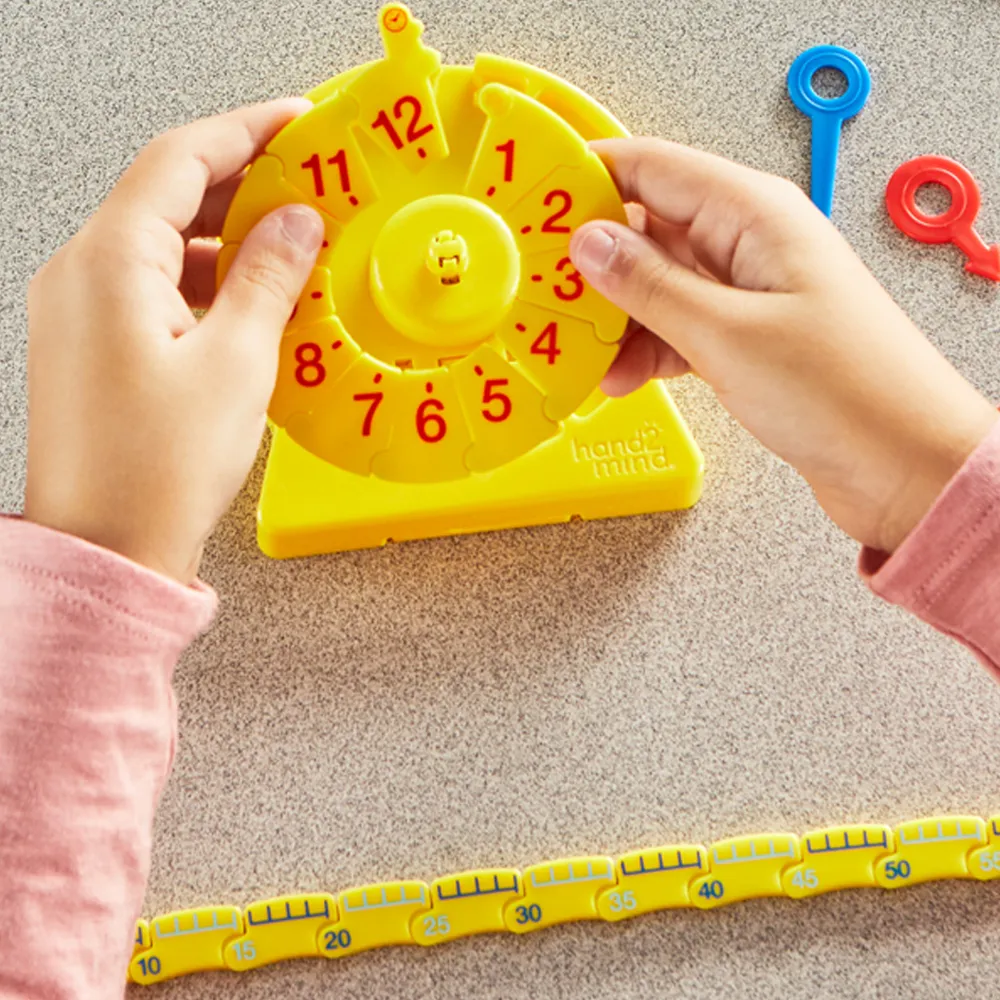 hand2mind NumberLine Clock Mini Student Clock