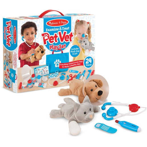 Melissa & Doug Examine & Treat Pet Vet Play Set 探診及治療寵物醫生扮演玩具