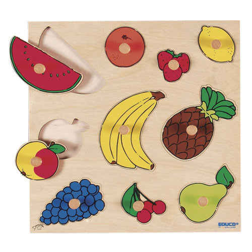 Educo Insert board Fruit Peg Puzzle 水果手抓拼圖