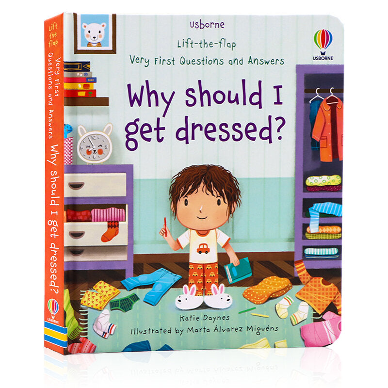 Usborne Very First Questions and Answers Why should I get dressed? 為什麼我要穿衣? 幼兒啟蒙問答翻翻書