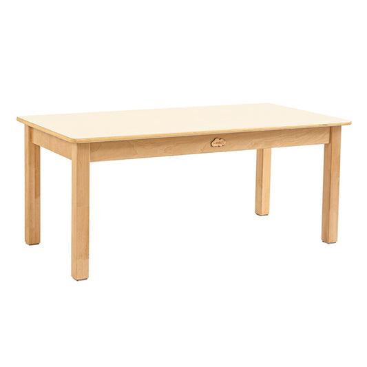 KJY 120x60cm Pure White Tabletop Rectangular Table 純白桌面實木長方桌