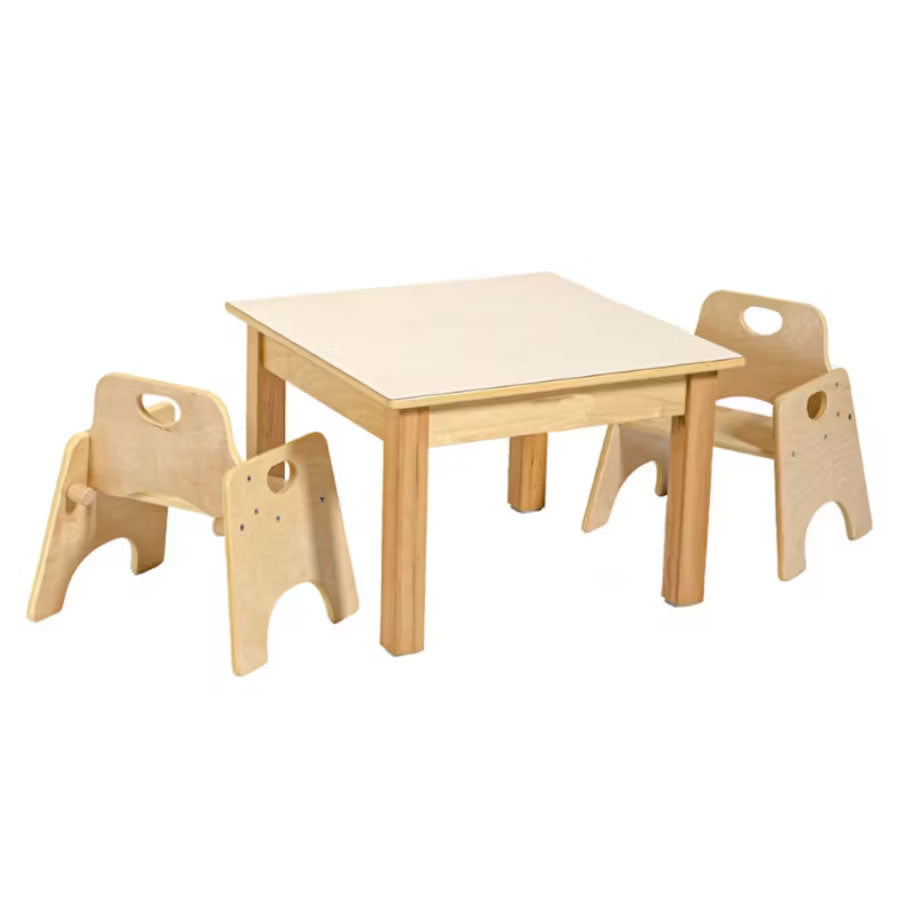 KJY 60x60cm Pure White Tabletop Square Table 純白桌面實木正方桌