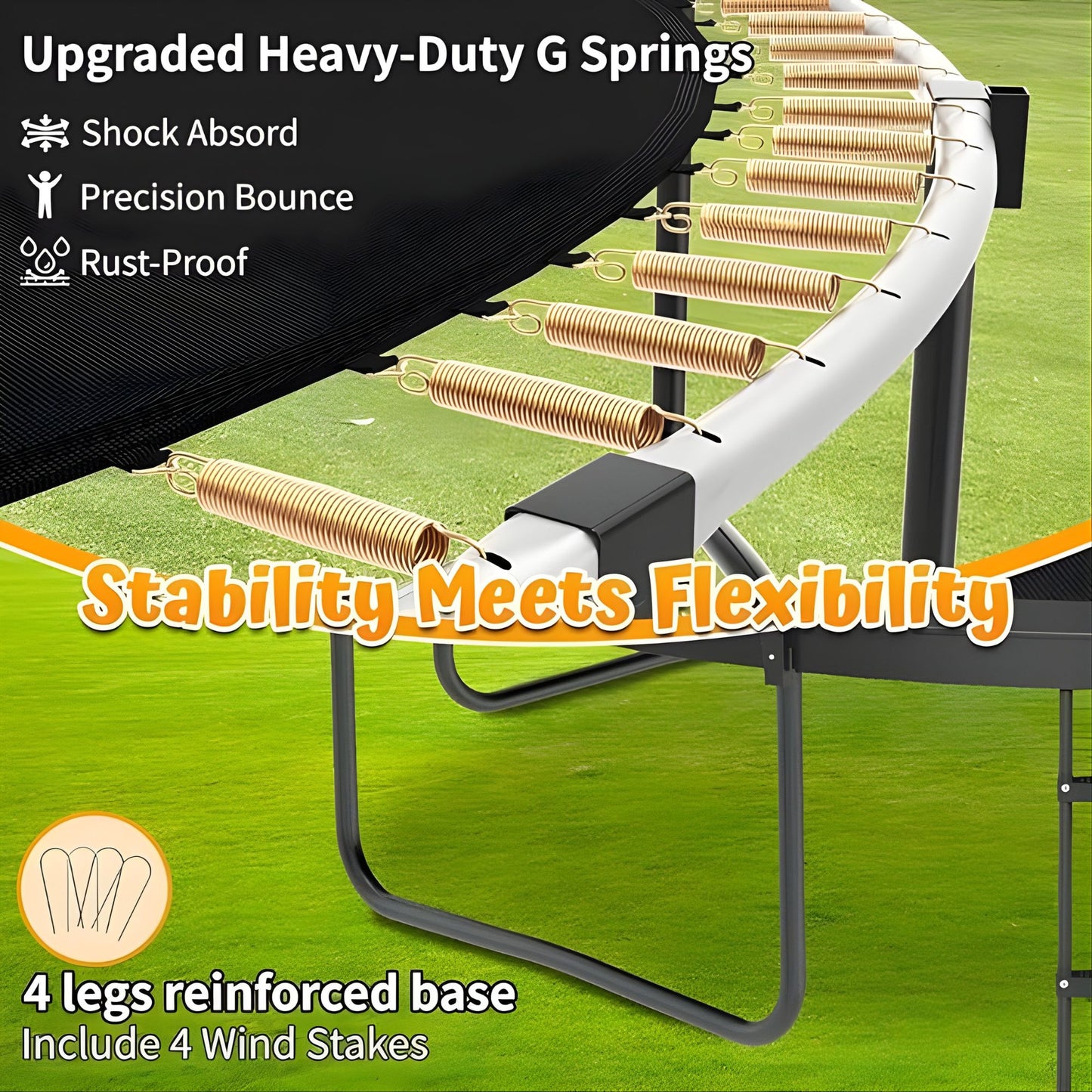 Classic Outdoor Trampoline Heavy Duty with Safety Enclosure Net ASTM Safety Approved 室內戶外經典系列彈床 美國安全標準認證