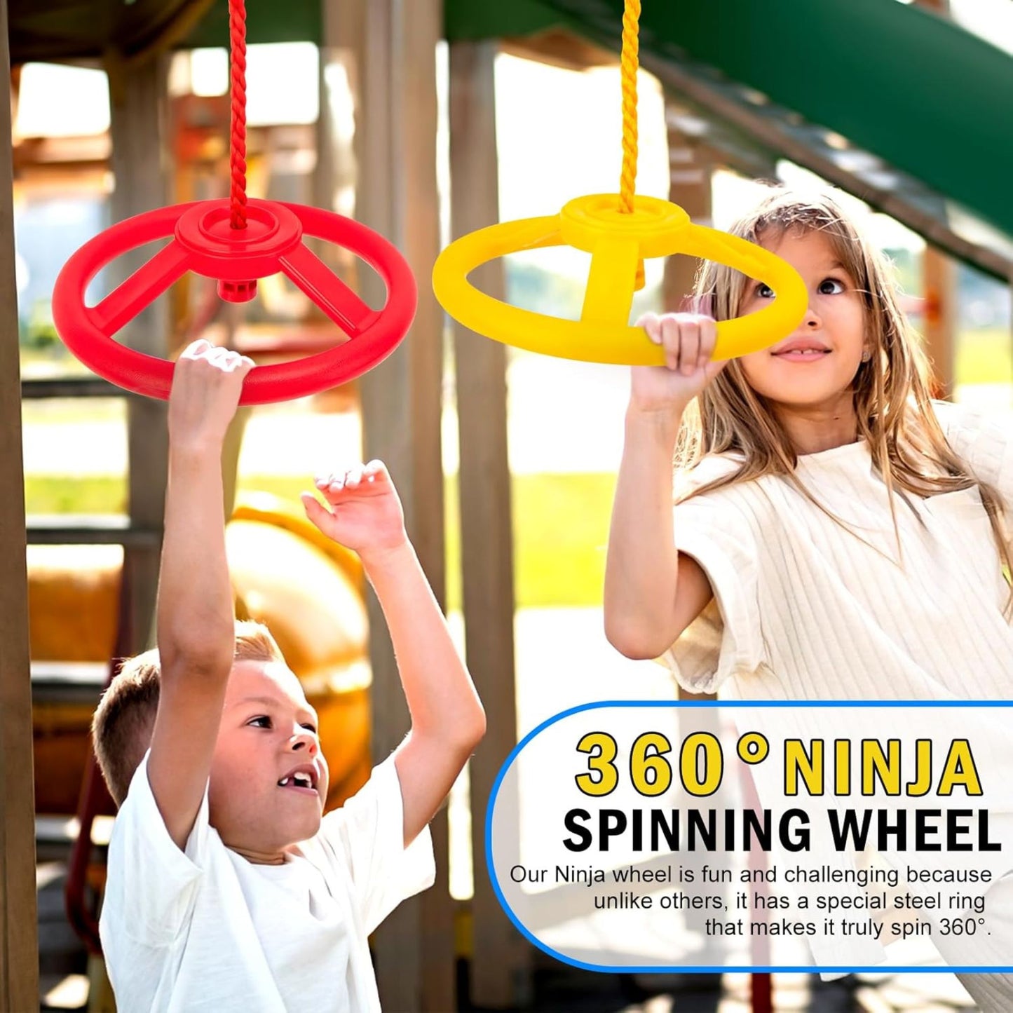 Obstacle Course Attachment Spinning Wheels Max Load 100KG CPC Safety Approval 兒童障礙訓練極限旋轉輪