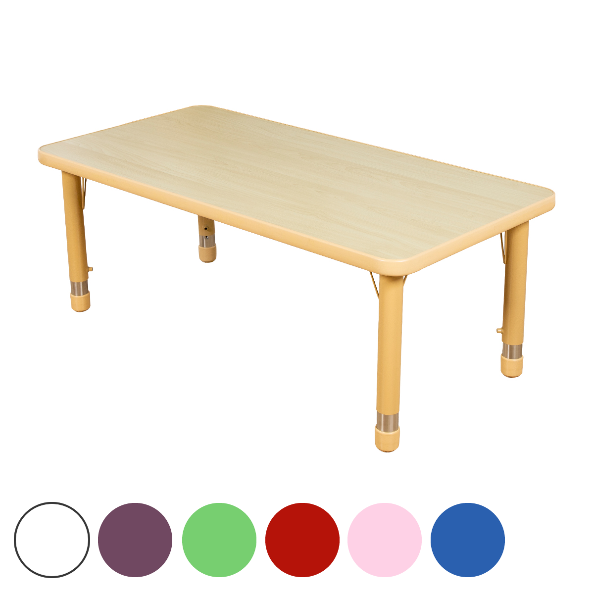 KT Rectangular Plastic Height Adjustable Activity Table L120xW60 長方形塑膠高度可調活動桌