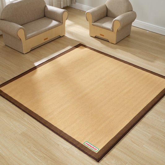 Masterkidz 2 Tone Square Classroom Rug Color Hazelnut - 1330L 雙色正方形地毯 榛子色