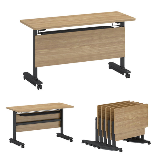 KFT-042 Flip Top Rectangular Table with 360° wheels 可折式長方桌帶萬向輪 H750mm