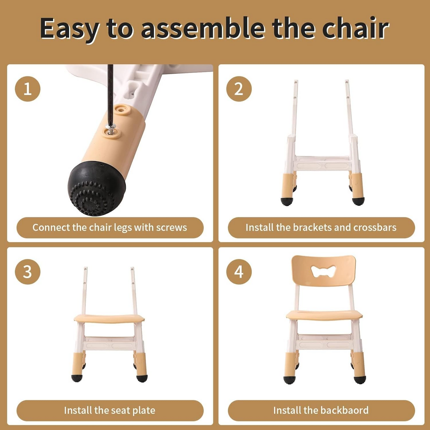 KLY Height Adjustable Kid Chair Set of 2張套裝 可調高兒童椅