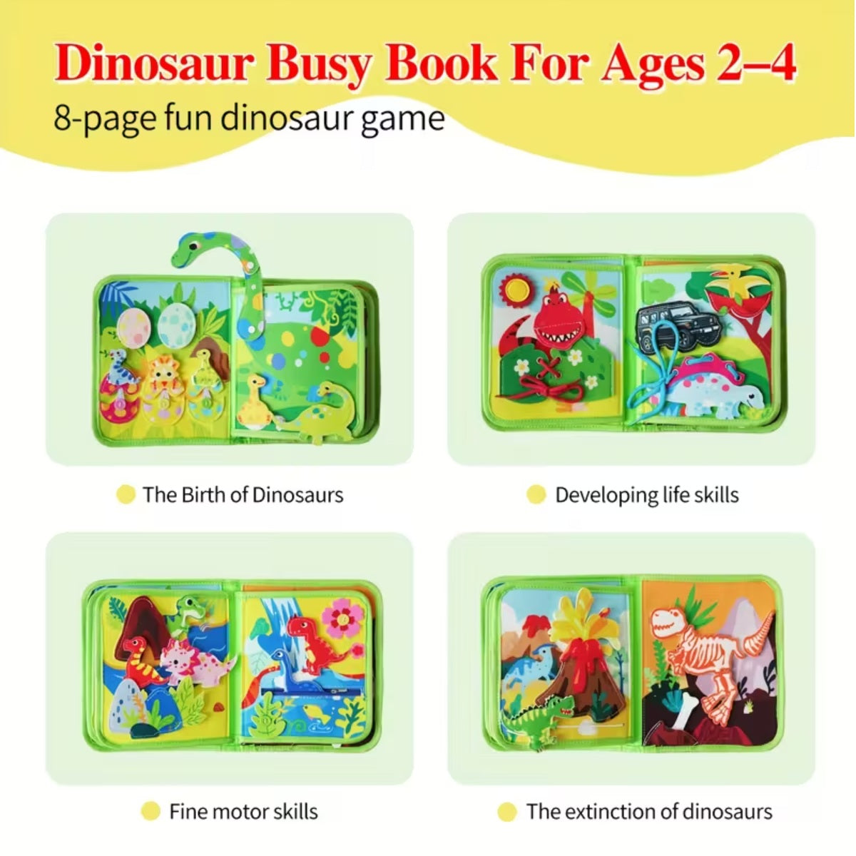 My First Busy Cloth Book Dinosaur 忙碌布書 - 恐龍