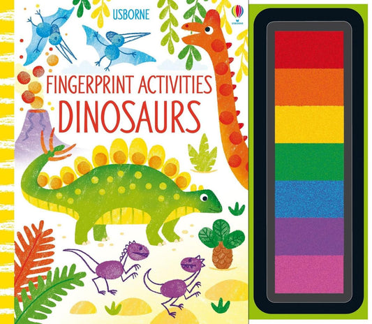 Usborne Fingerprint Activities Dinosaurs 兒童手指畫繪畫塗鴉本 恐龍