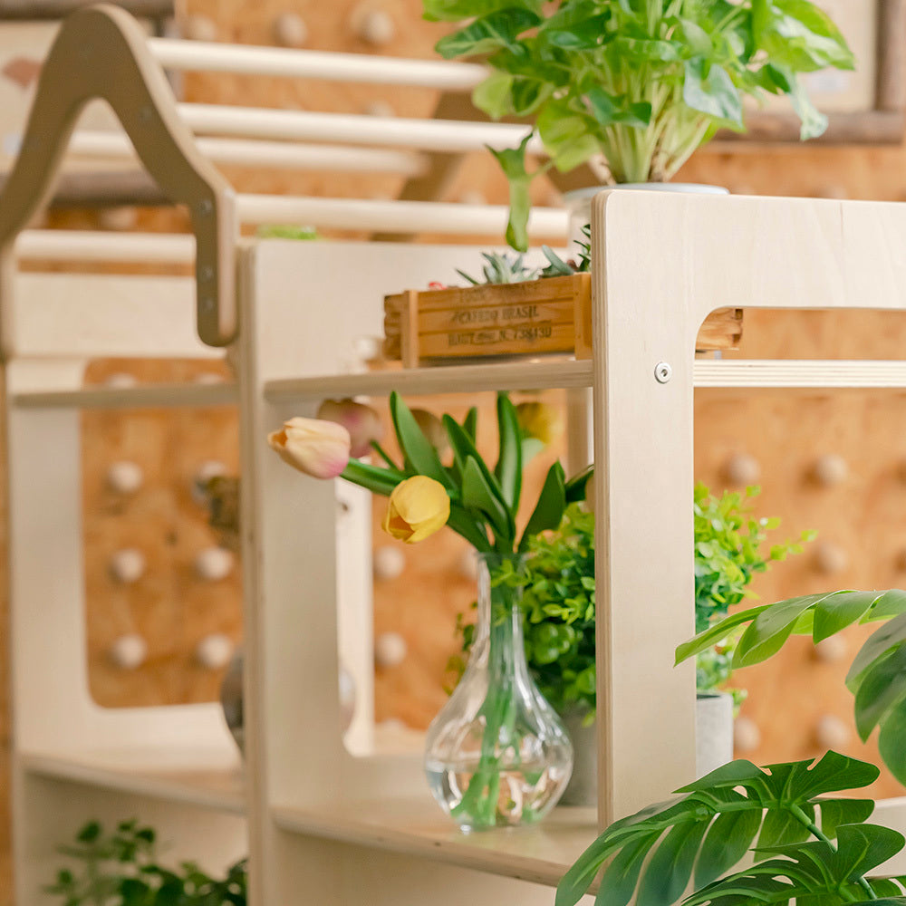 Wooden Plant Stand Set Set of 3