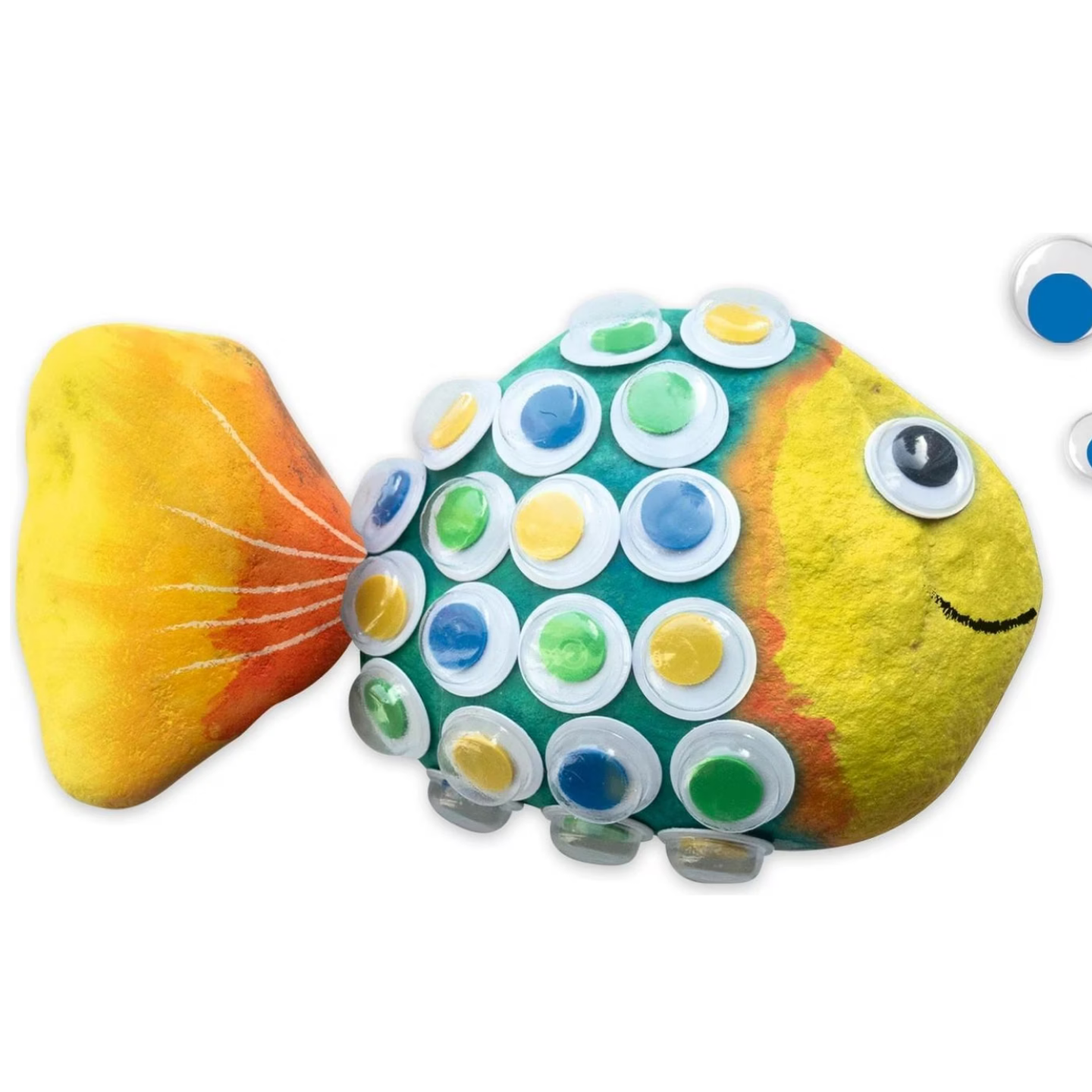 Kindermatic Plastic Wiggle Googly Eyes 4 Mixed Sizes Assorted Caddy Color Stack of 400片 塑料多彩可移動動眼手工配件
