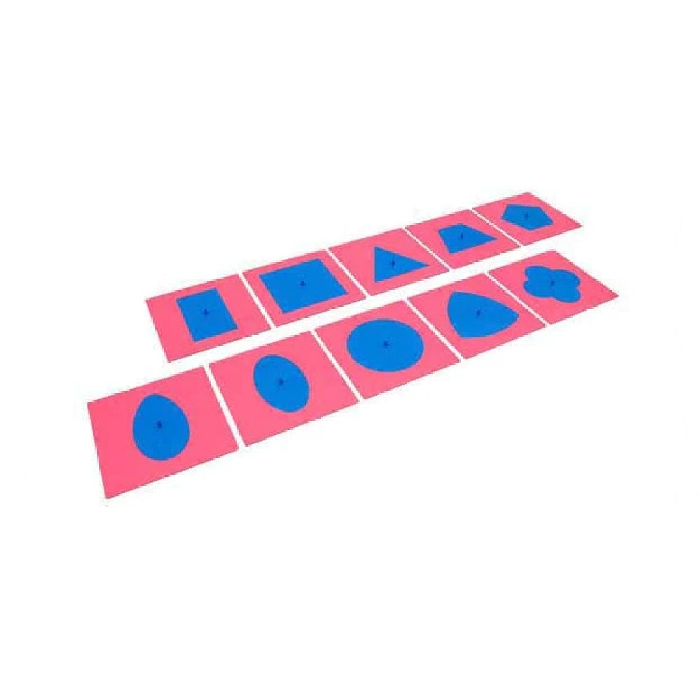 Kindermatic Montessori Metal Insets ( Pink & Blue) 鐵製幾何鐵片