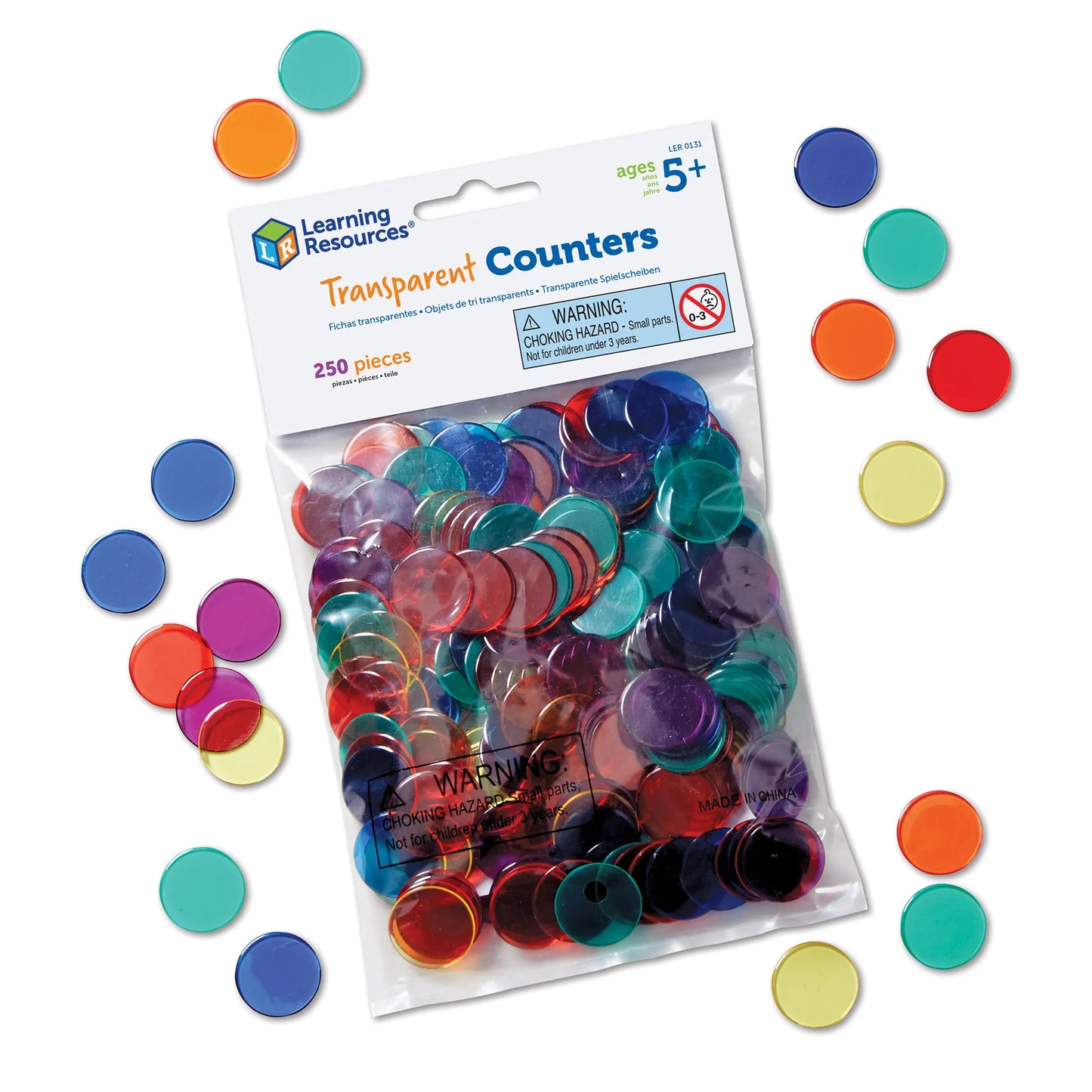 Learning Resources Transparent Counters Set of 250